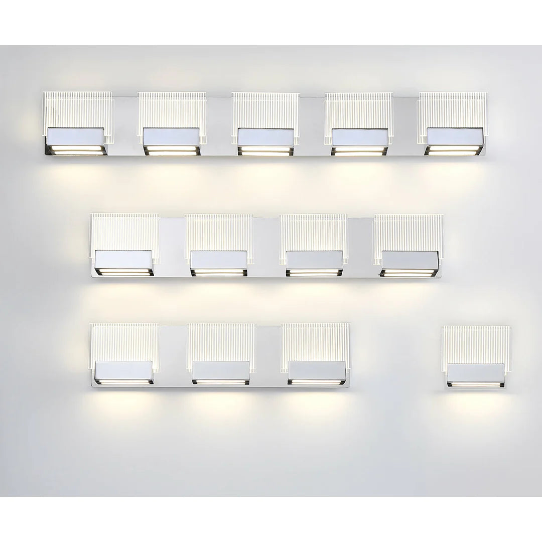 Sonic 5-Light LED Bathbar 31441-018 Eurofase Lighting - Bright Light Chandeliers