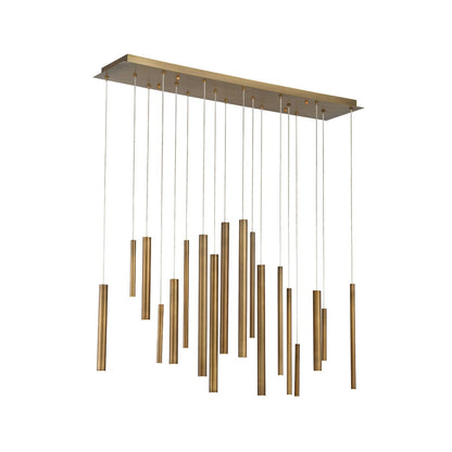 Santana 18-Light Linear LED Chandelier 31446-013 Eurofase Lighting - Bright Light Chandeliers