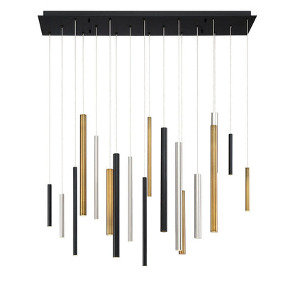 Santana 18-Light Linear LED Chandelier 31446-013 Eurofase Lighting - Bright Light Chandeliers