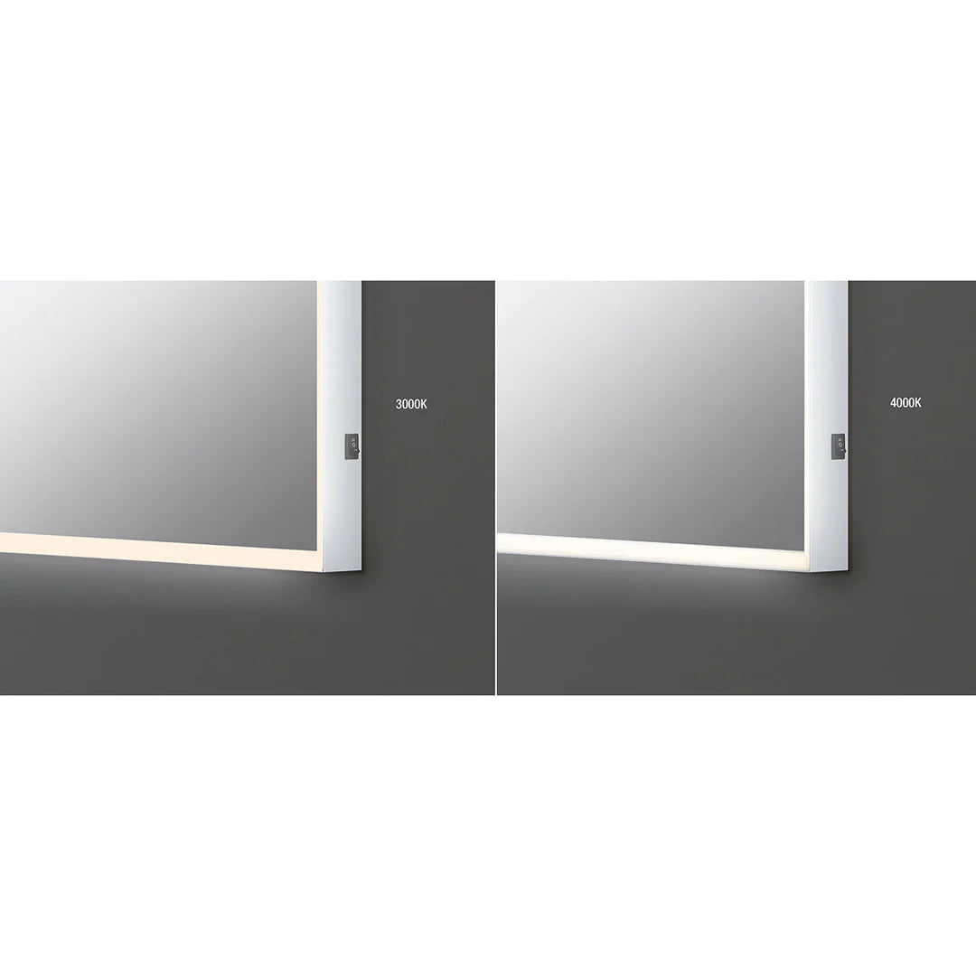 Mirror Large Rectangular Edge-Lit LED Mirror 31480-017 Eurofase Lighting - Bright Light Chandeliers