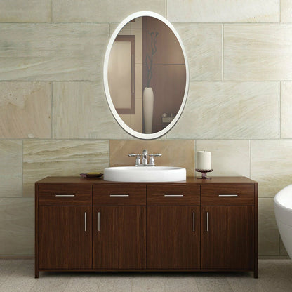 Mirror Oval Edge-Lit LED Mirror 31483-012 Eurofase Lighting - Bright Light Chandeliers