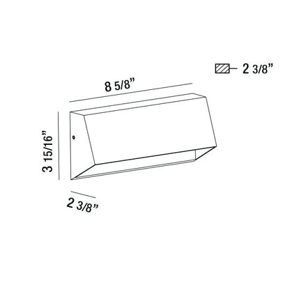 Outdoor LED Wall Mount 31589-017 Eurofase Lighting - Bright Light Chandeliers