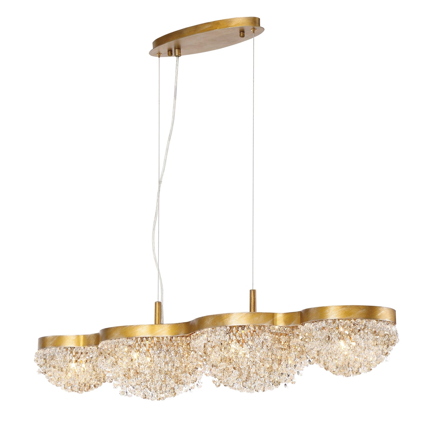 Mondo 10-Light Linear Chandelier 31832-014 Eurofase Lighting - Bright Light Chandeliers