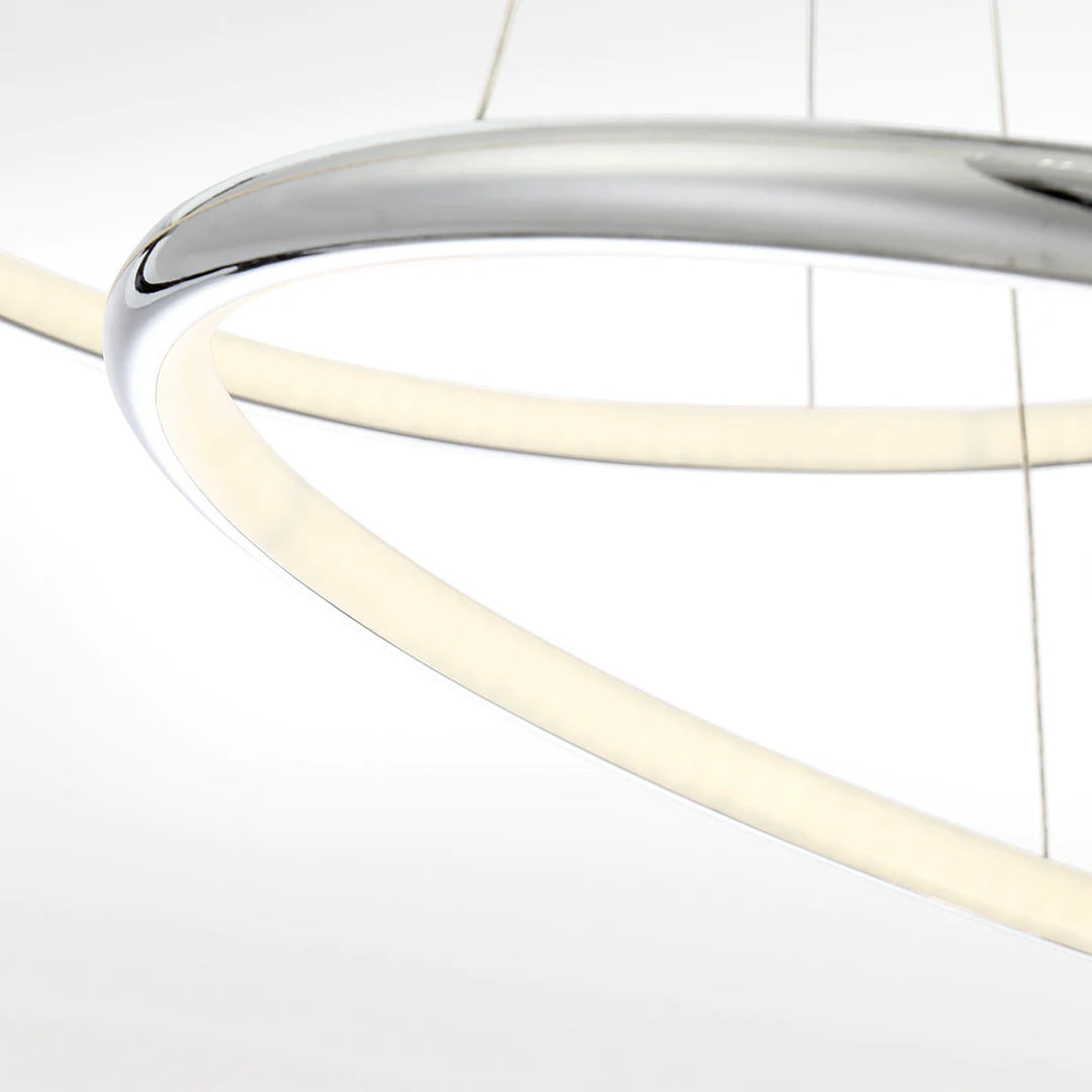 Valley Medium Two-Tier LED Pendant 31856-010 Eurofase Lighting - Bright Light Chandeliers