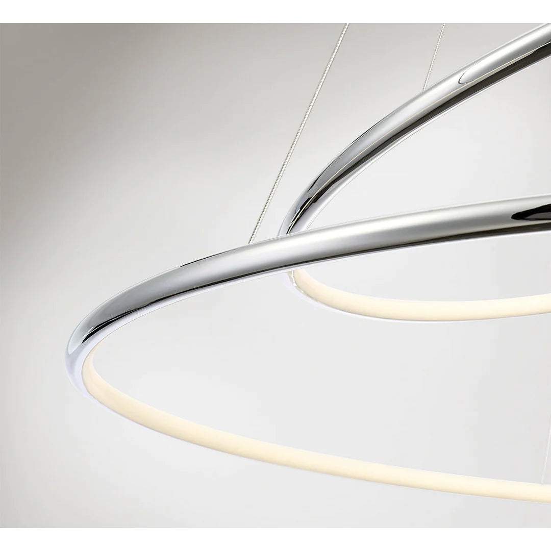 Valley Medium Two-Tier LED Pendant 31856-010 Eurofase Lighting - Bright Light Chandeliers