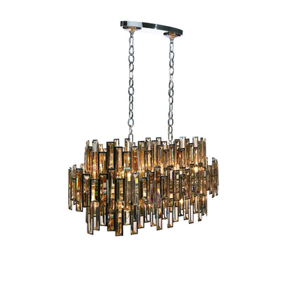 Vienna 16-Light Oval Chandelier 31892-018 Eurofase Lighting - Bright Light Chandeliers