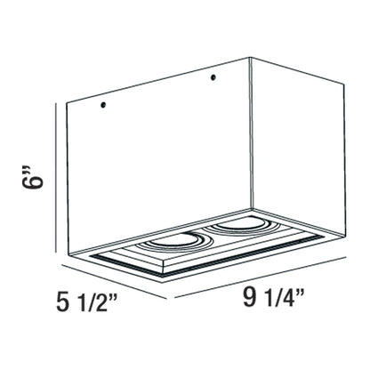 Santo 2-Light LED Flushmount 32688-016 Eurofase Lighting - Bright Light Chandeliers