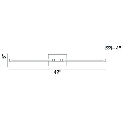 Philip 1-Light LED Wall Sconce 32878-011 Eurofase Lighting - Bright Light Chandeliers