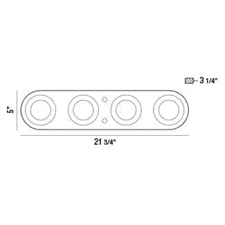 Nymark 4-Light Surface Mount 33619-019 Eurofase Lighting - Bright Light Chandeliers