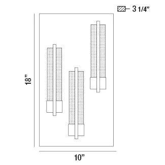 Pari Outdoor LED Wall Mount 33693-019 Eurofase Lighting - Bright Light Chandeliers