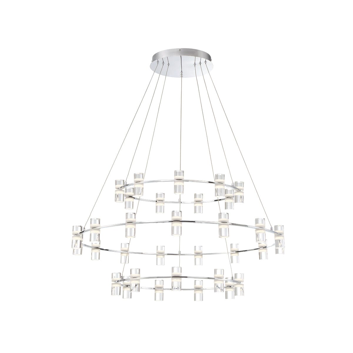 Netto Three-Tier LED Chandelier 33726-014 Eurofase Lighting - Bright Light Chandeliers