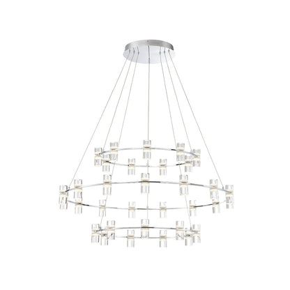 Netto Three-Tier LED Chandelier 33726-014 Eurofase Lighting - Bright Light Chandeliers