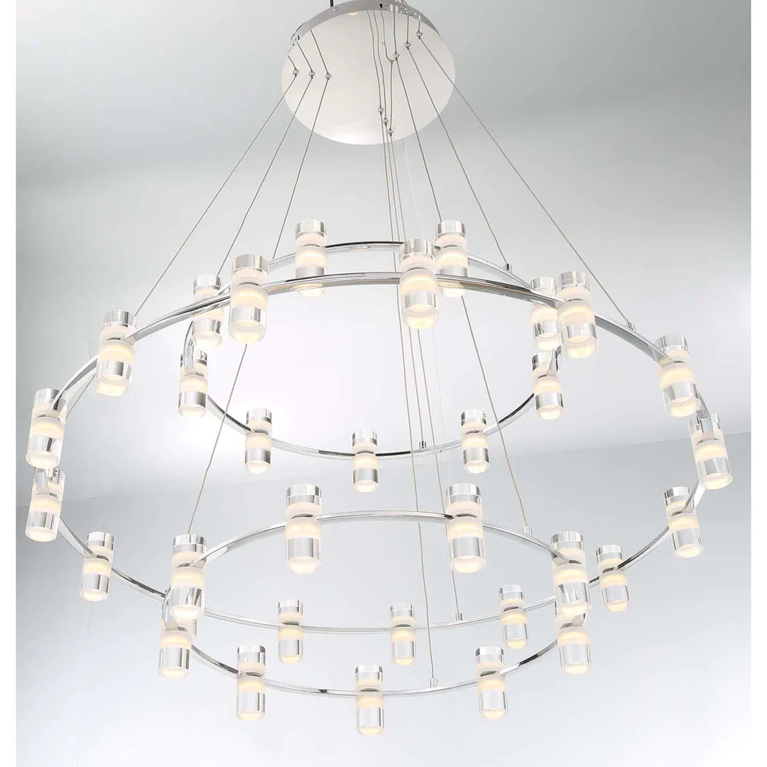 Netto Three-Tier LED Chandelier 33726-014 Eurofase Lighting - Bright Light Chandeliers