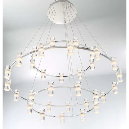 Netto Three-Tier LED Chandelier 33726-014 Eurofase Lighting - Bright Light Chandeliers