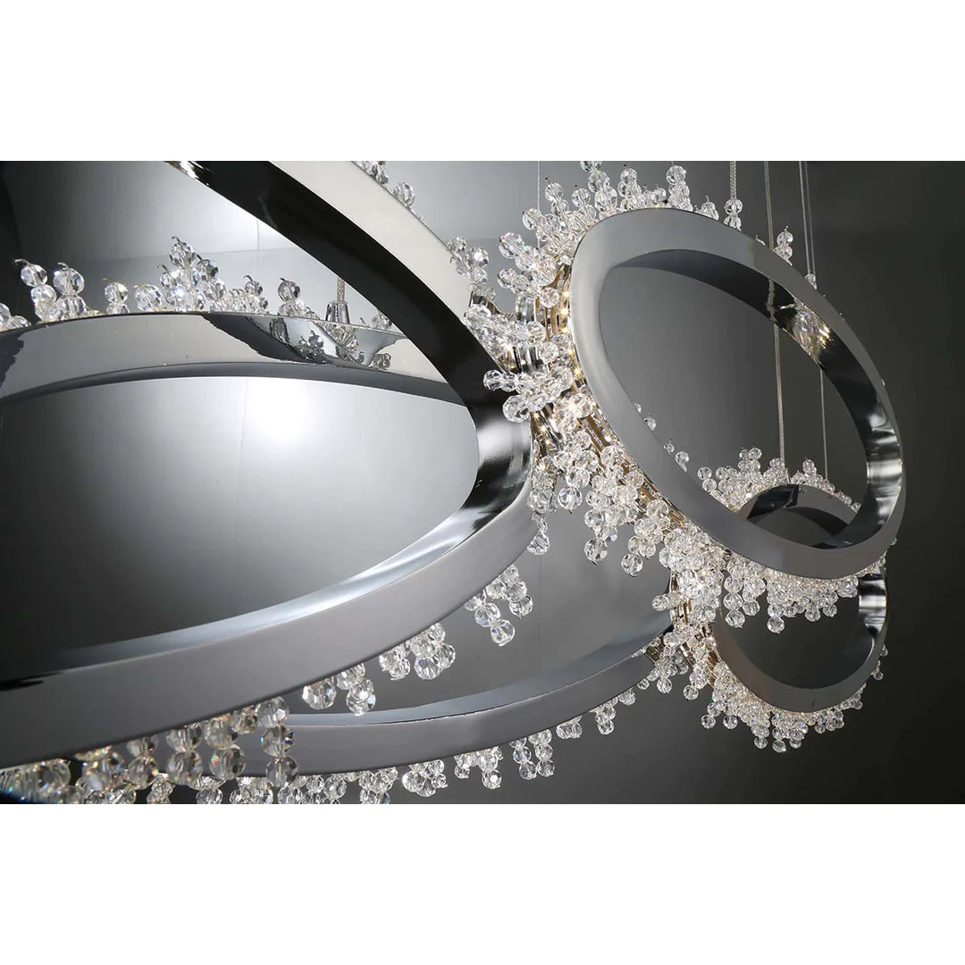 Scoppia 9-Light LED Chandelier 33732-015 Eurofase Lighting - Bright Light Chandeliers