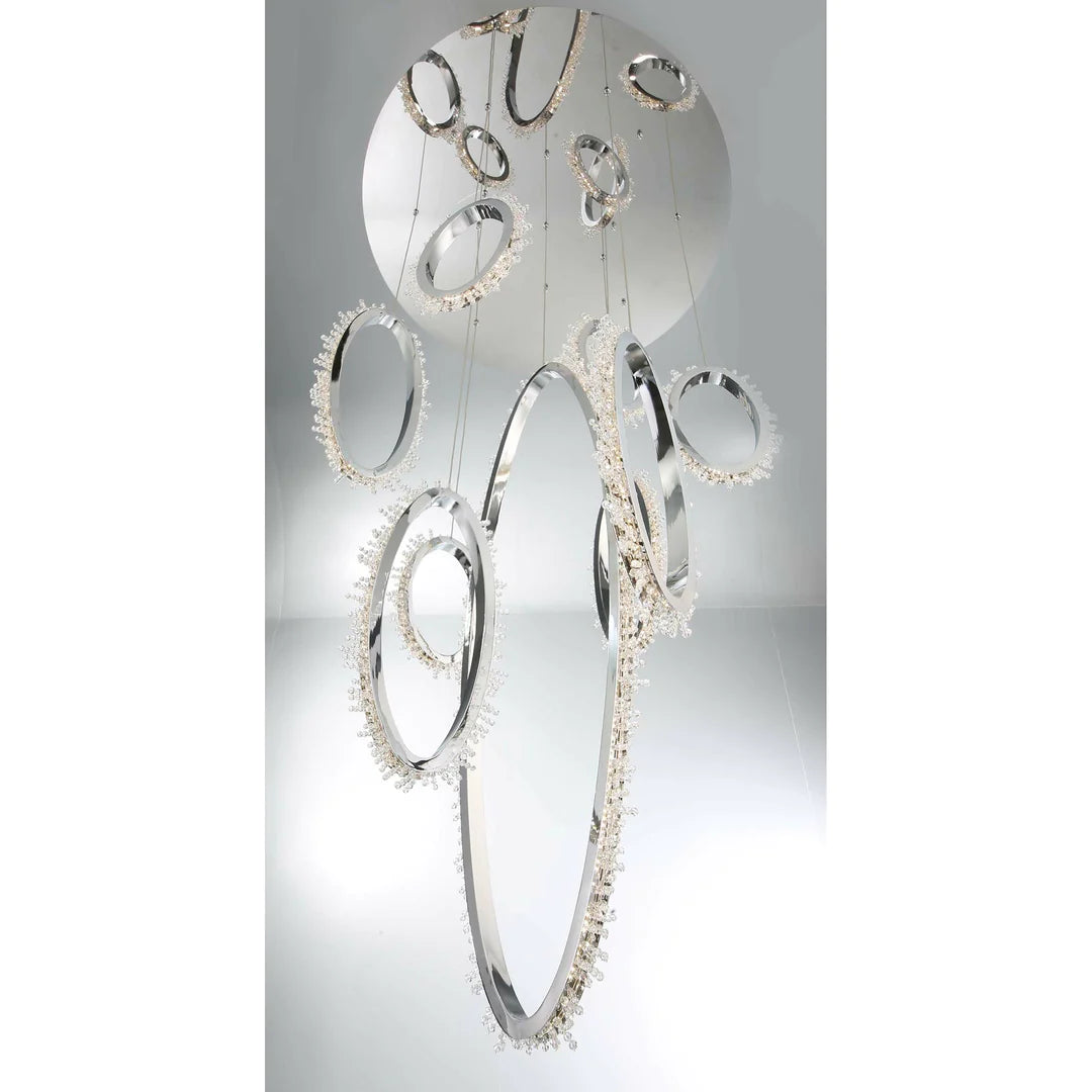 Scoppia 9-Light LED Chandelier 33732-015 Eurofase Lighting - Bright Light Chandeliers