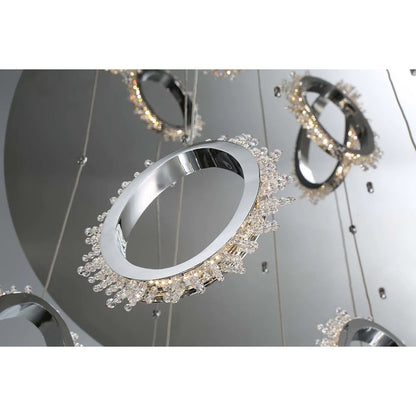 Scoppia 9-Light LED Chandelier 33732-015 Eurofase Lighting - Bright Light Chandeliers