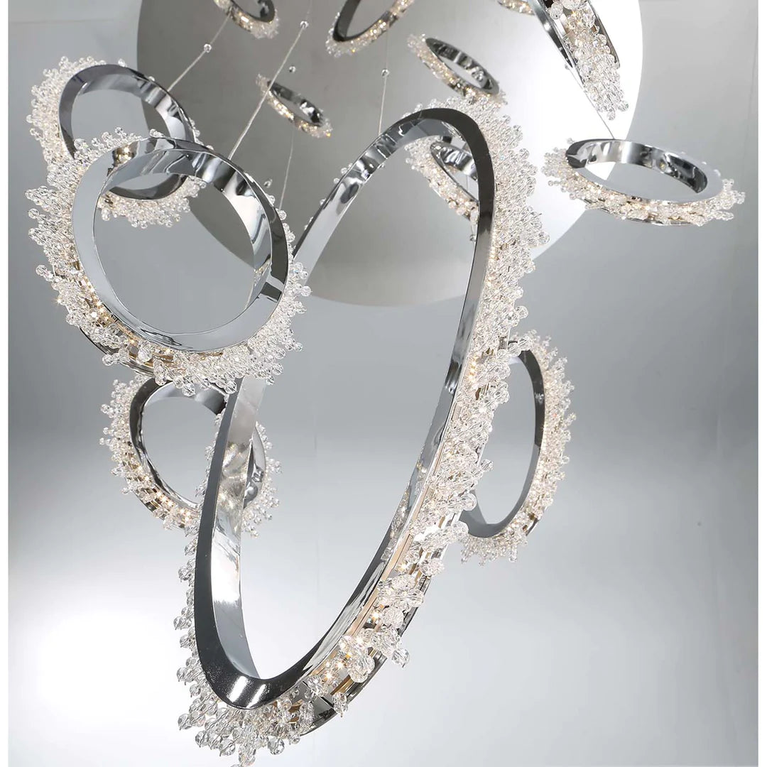 Scoppia 9-Light LED Chandelier 33732-015 Eurofase Lighting - Bright Light Chandeliers