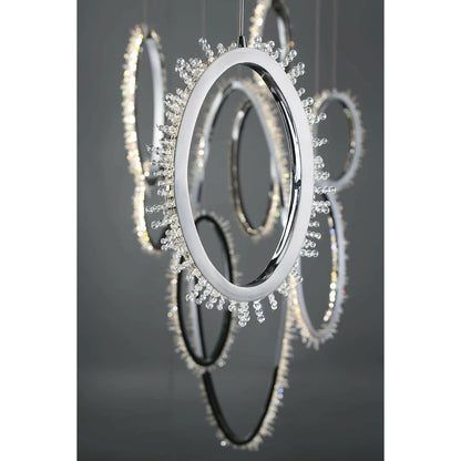 Scoppia 9-Light LED Chandelier 33732-015 Eurofase Lighting - Bright Light Chandeliers