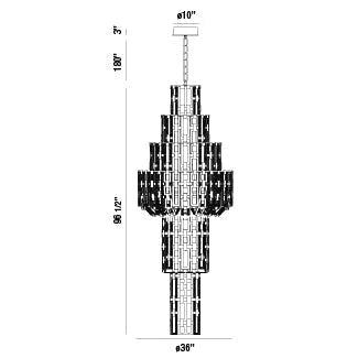 Viviana 26-Light Chandelier 33741-017 Eurofase Lighting - Bright Light Chandeliers