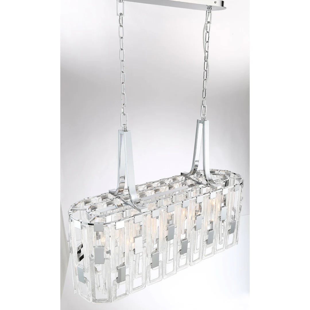 Viviana 7-Light Oval Chandelier 33742-014 Eurofase Lighting - Bright Light Chandeliers