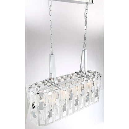 Viviana 7-Light Oval Chandelier 33742-014 Eurofase Lighting - Bright Light Chandeliers
