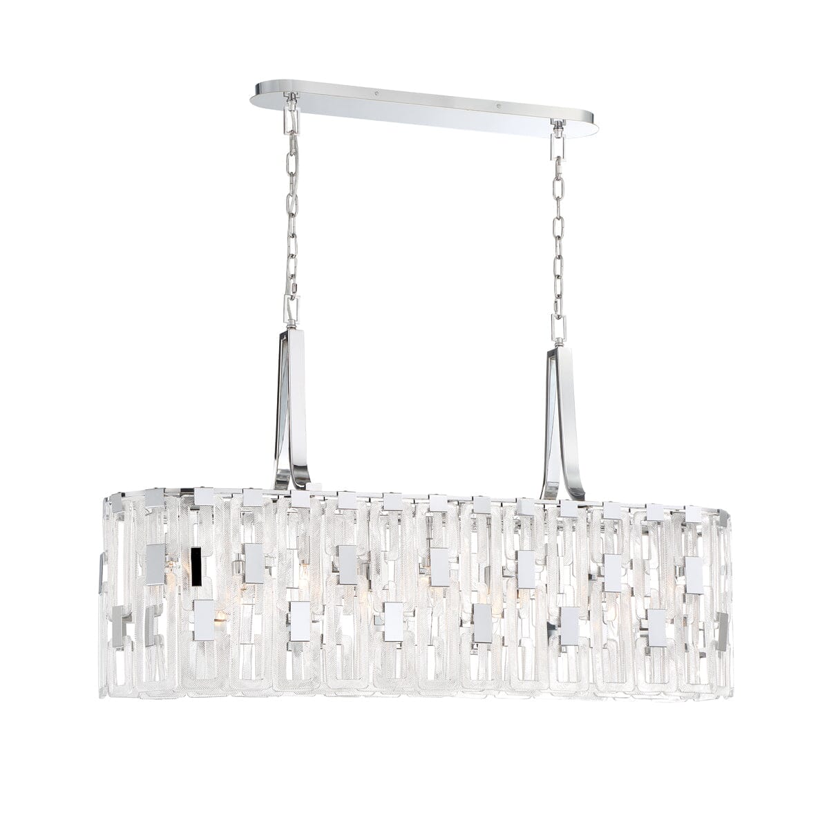 Viviana 9-Light Oval Chandelier 33743-011 Eurofase Lighting - Bright Light Chandeliers