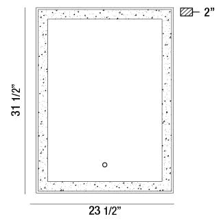 Rectangular Back-Lit LED Mirror 33824-017 Eurofase Lighting - Bright Light Chandeliers