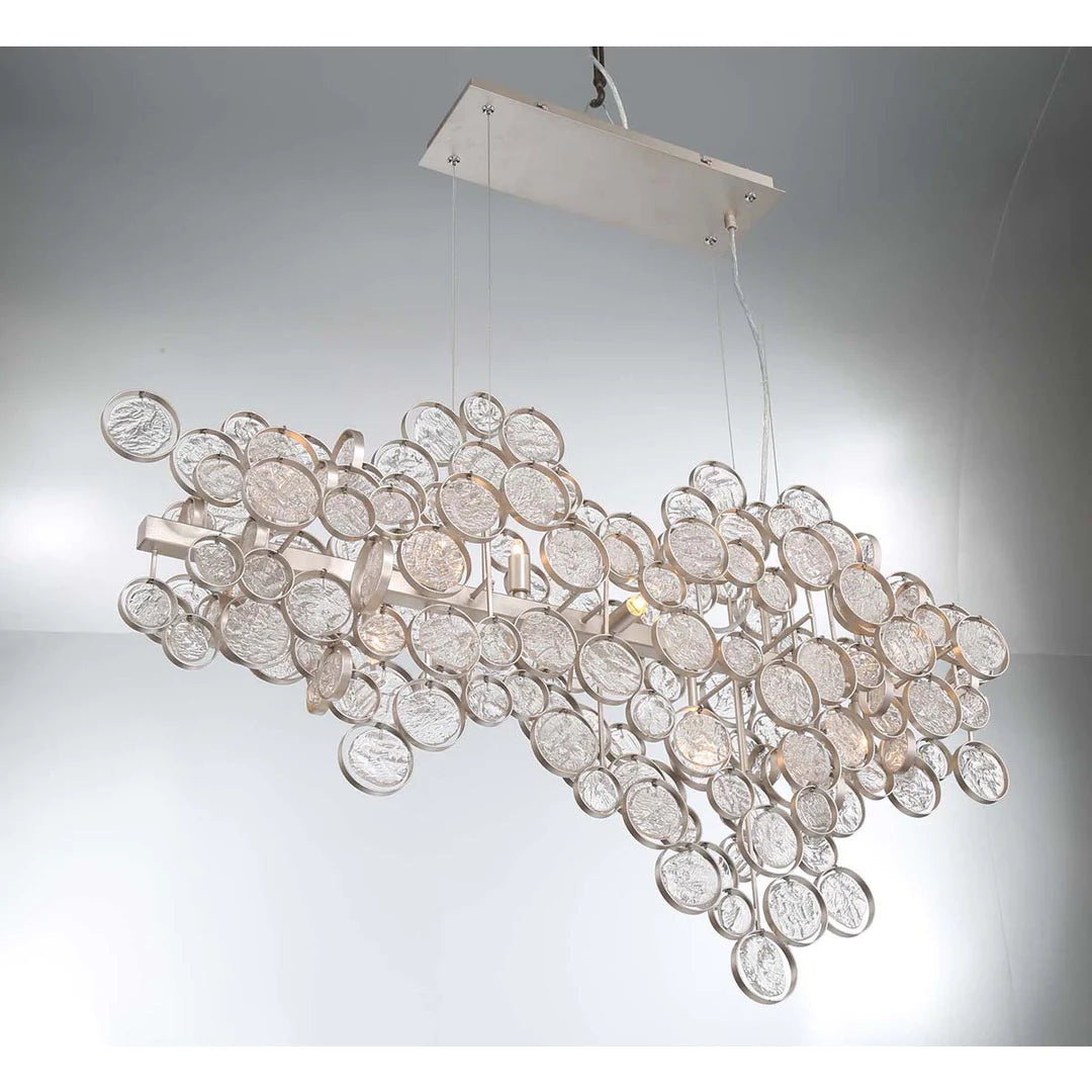 Trento 12-Light Oval Chandelier 34031-018 Eurofase Lighting - Bright Light Chandeliers