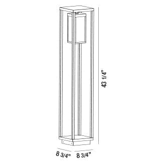 Small LED Bollard 34122-013 Eurofase Lighting - Bright Light Chandeliers