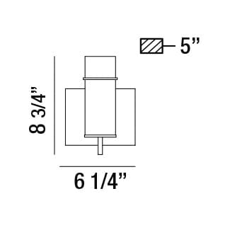 Pista 1-Light Wall Sconce 34133-019 Eurofase Lighting - Bright Light Chandeliers