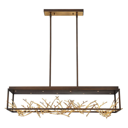 Aerie Rectangular LED Chandelier 35642-015 Eurofase Lighting - Bright Light Chandeliers