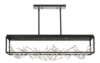 Aerie Rectangular LED Chandelier 35642-015 Eurofase Lighting - Bright Light Chandeliers