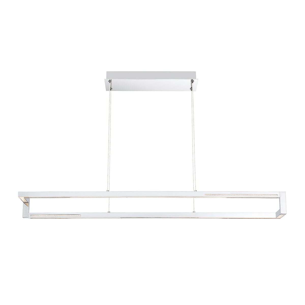 Clinton Small Linear LED Chandelier 35727-019 Eurofase Lighting - Bright Light Chandeliers