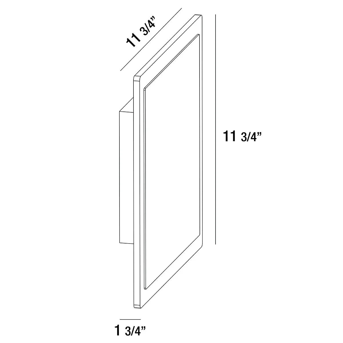 Outdoor Large Square LED Surface Mount 35852-018 Eurofase Lighting - Bright Light Chandeliers