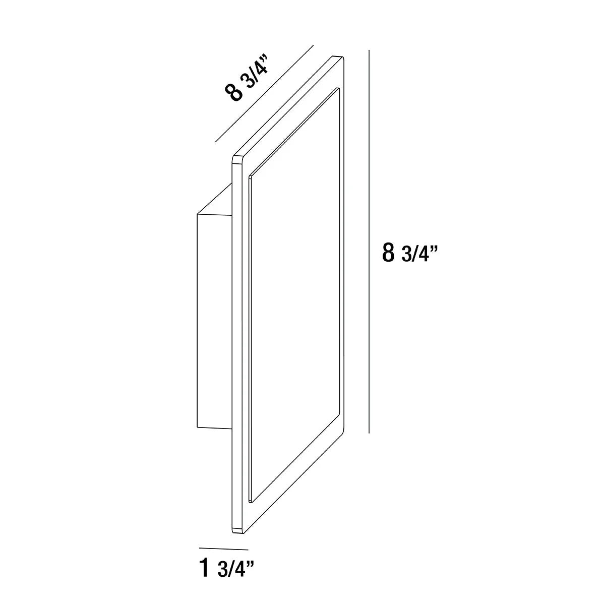 Outdoor Small Square LED Surface Mount 35853-015 Eurofase Lighting - Bright Light Chandeliers