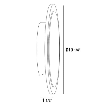 Outdoor Large Round LED Surface Mount 35854-012 Eurofase Lighting - Bright Light Chandeliers