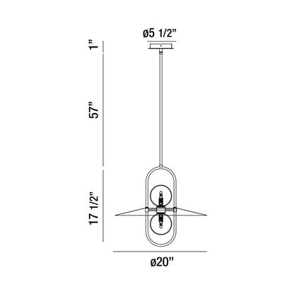 Millbrook 2-Light LED Chandelier 35898-023 Eurofase Lighting - Bright Light Chandeliers