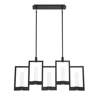 Hanson 10-Light Linear LED Chandelier 35949-015 Eurofase Lighting - Bright Light Chandeliers