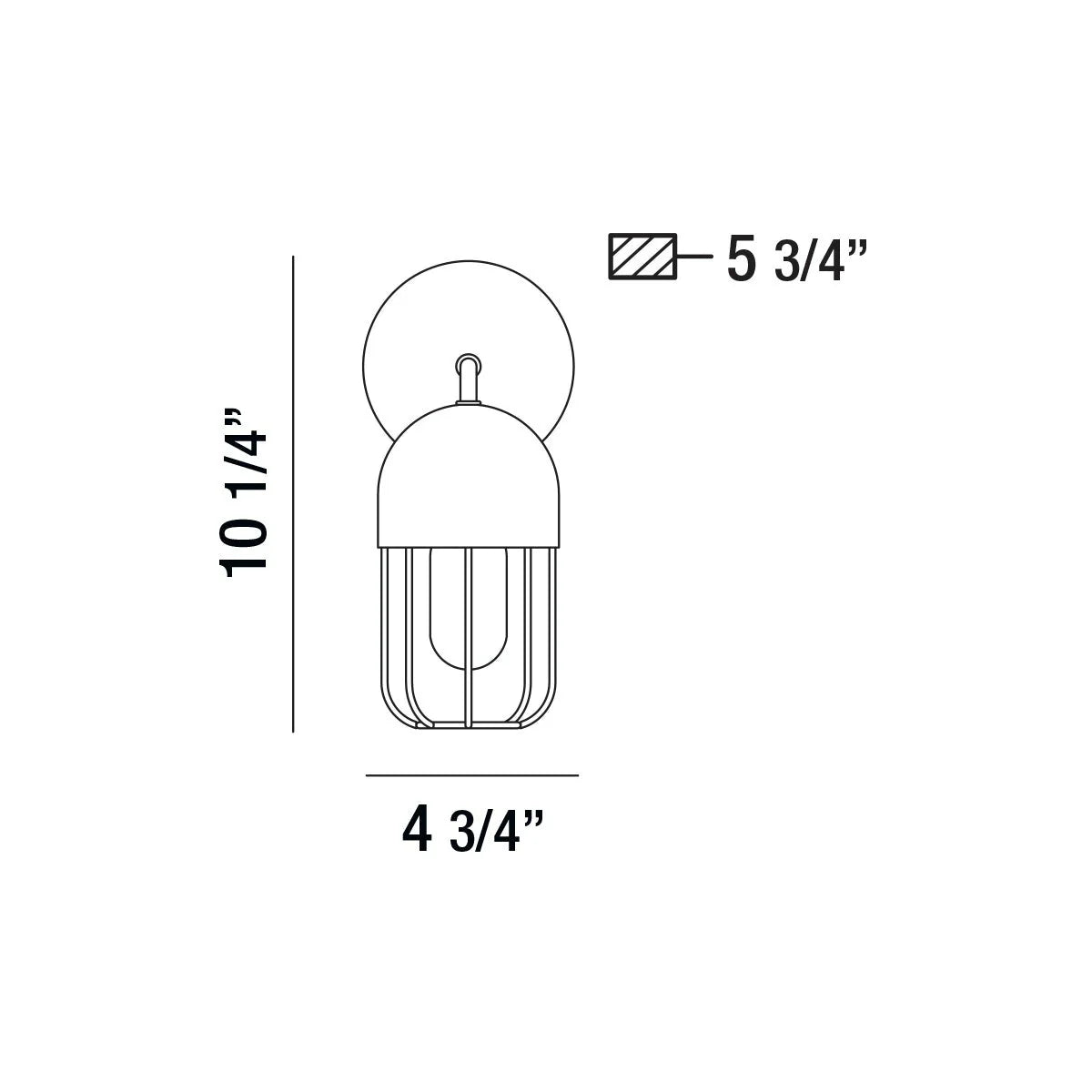 Palmerston 1-Light Wall Sconce 35960-010 Eurofase Lighting - Bright Light Chandeliers