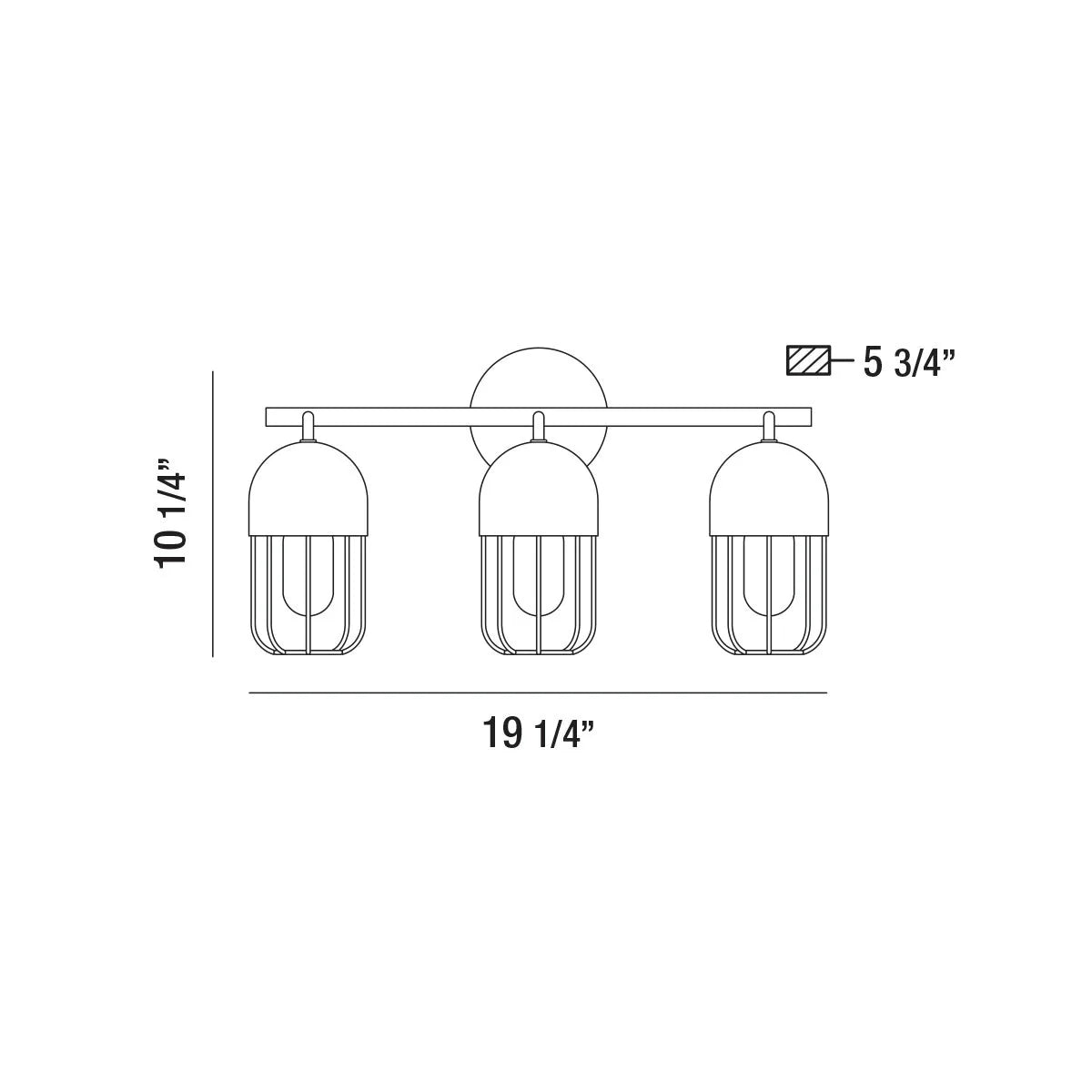 Palmerston 3-Light Bathbar 35961-017 Eurofase Lighting - Bright Light Chandeliers