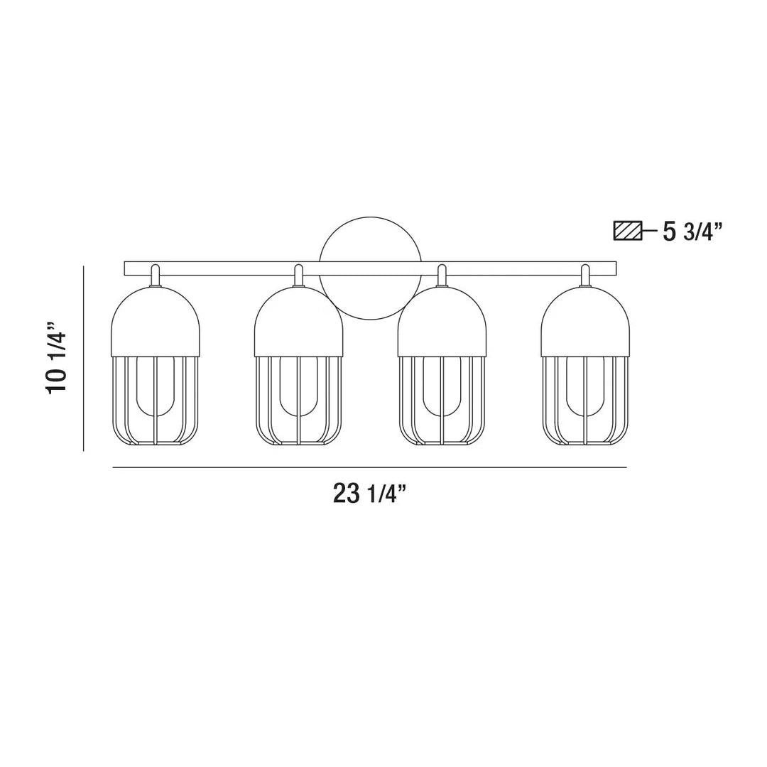 Palmerston 4-Light Bathbar 35962-014 Eurofase Lighting - Bright Light Chandeliers