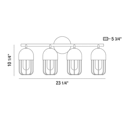 Palmerston 4-Light Bathbar 35962-014 Eurofase Lighting - Bright Light Chandeliers