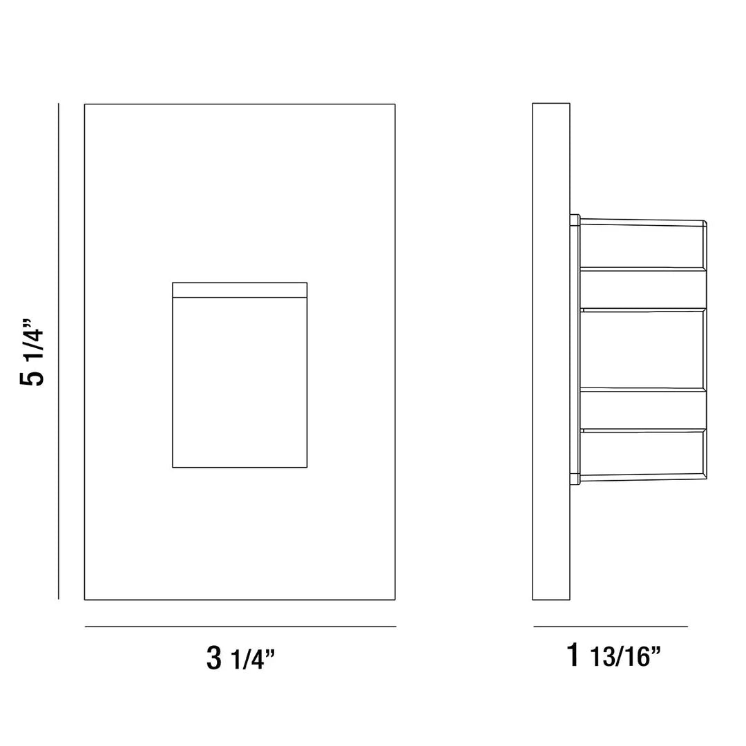 Vertical Recessed Trim Step Light 36051-014 Eurofase Lighting - Bright Light Chandeliers