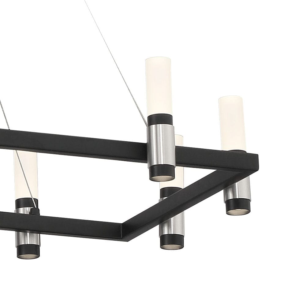 Altamont 12-Light Rectangular LED Chandelier 37047-016 Eurofase Lighting - Bright Light Chandeliers