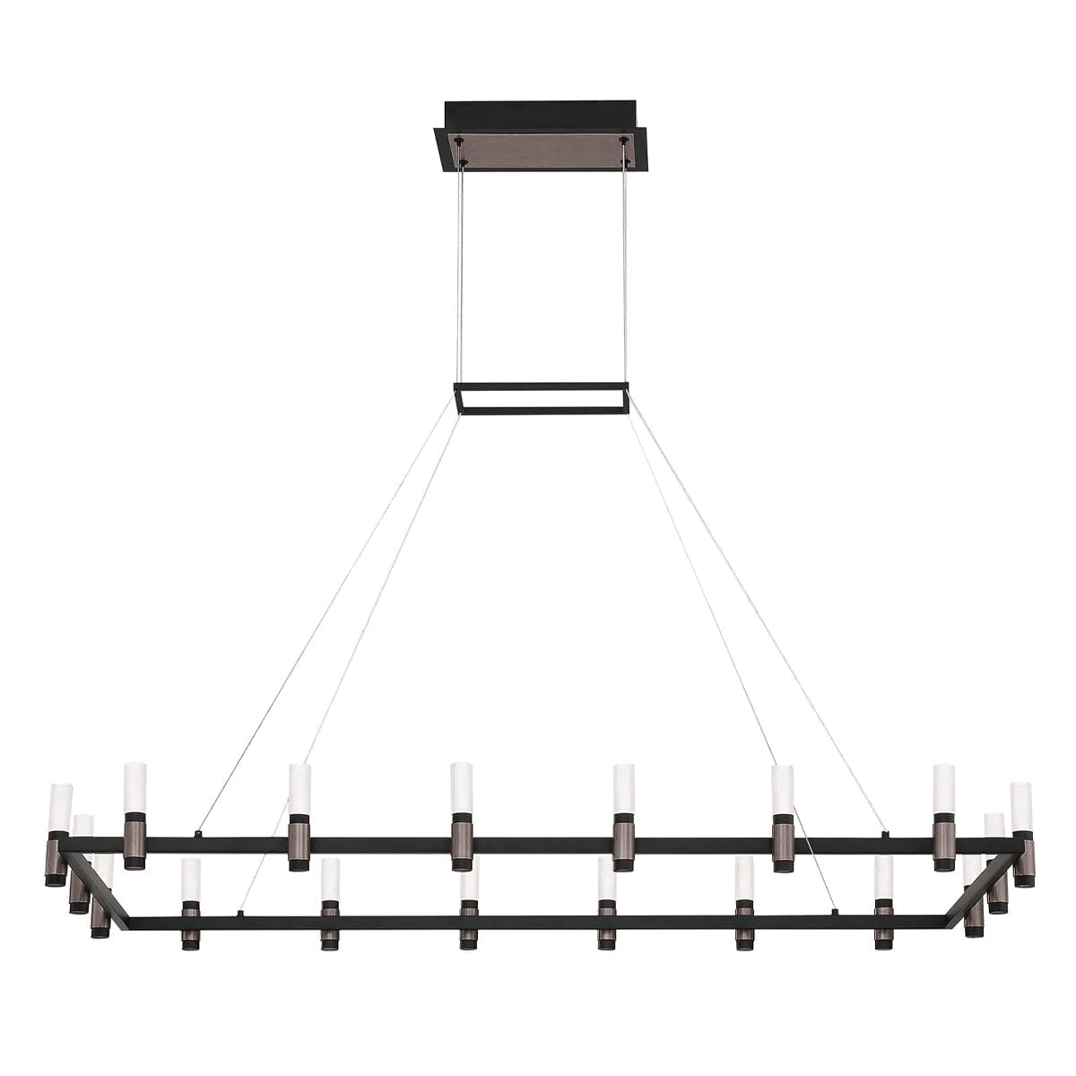 Altamont 18-Light Rectangular LED Chandelier 37048-013 Eurofase Lighting - Bright Light Chandeliers