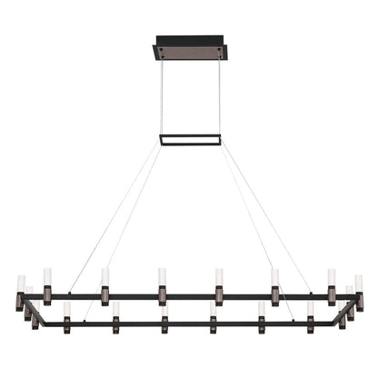 Altamont 18-Light Rectangular LED Chandelier 37048-013 Eurofase Lighting - Bright Light Chandeliers