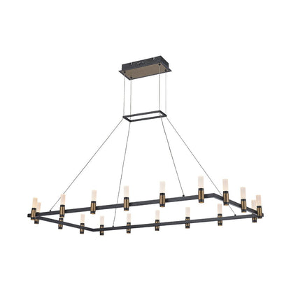 Altamont 18-Light Rectangular LED Chandelier 37048-013 Eurofase Lighting - Bright Light Chandeliers