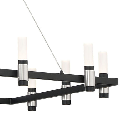 Altamont 18-Light Rectangular LED Chandelier 37048-013 Eurofase Lighting - Bright Light Chandeliers