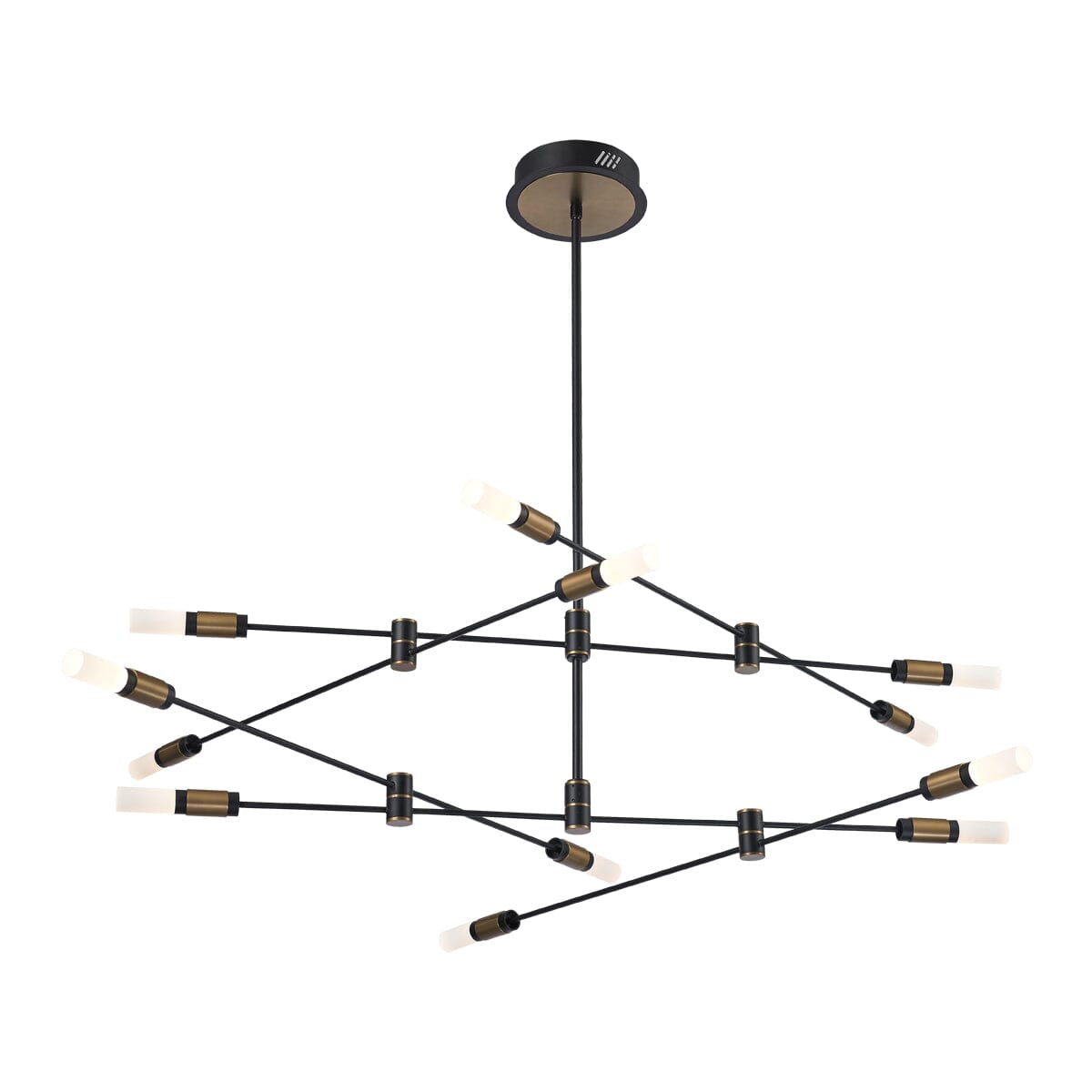 Albany 12-Light LED Chandelier/Semi-LED Flushmount 37051-013 Eurofase Lighting - Bright Light Chandeliers